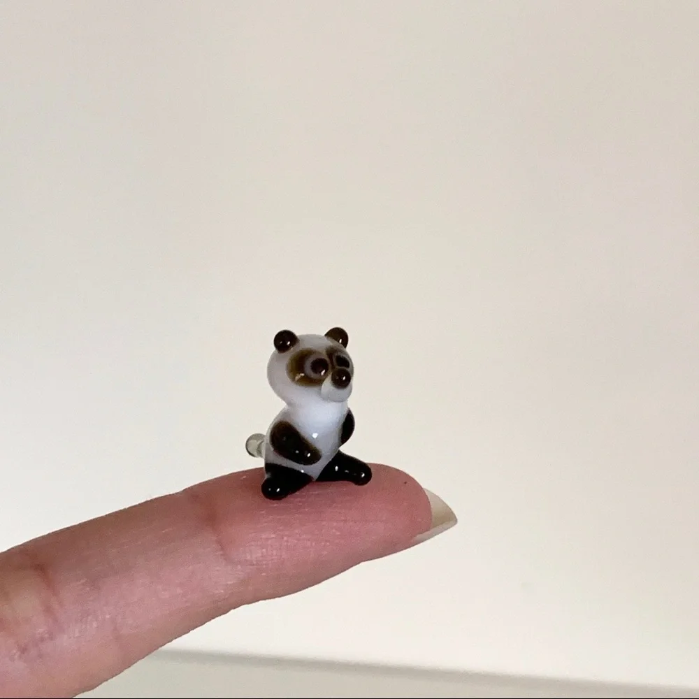 NEW Mini panda glass figurine